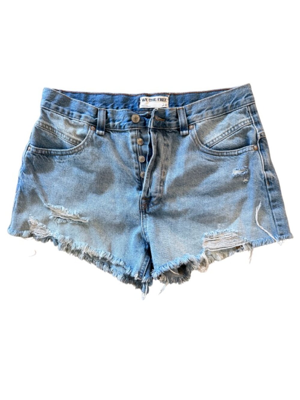 We The Free " Now or Never " Blue jean shorts